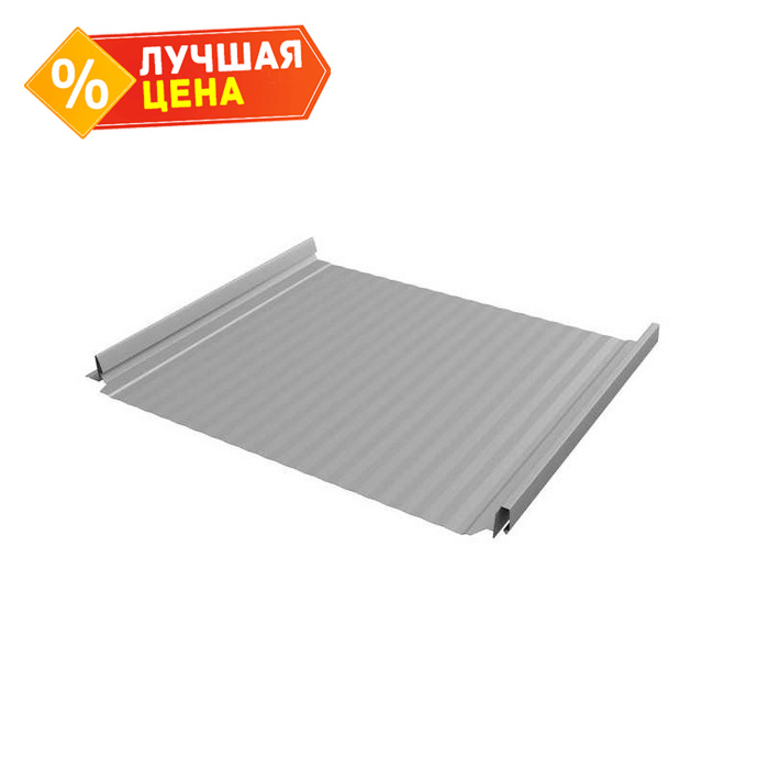 Фальцевая кровля Кликфальц Pro Gofr Grand Line 0,45 Drap RAL 7004 Сигнальный Серый