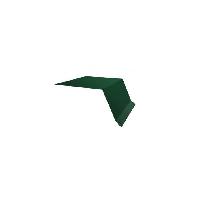 Планка капельник 100х55 0,5 GreenCoat Pural BT, matt RR 11 темно-зеленый (RAL 6020 хромовая зелень) - фото №1